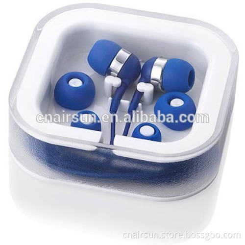 Hot Selling Promotion Colorful Earphone With Carry Case